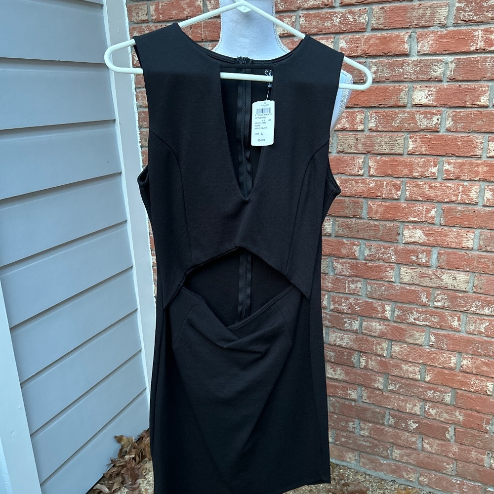 Black cocktail dress